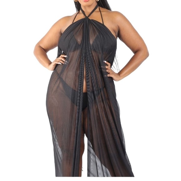 Halter Front Slit Beach Maxi Cover Up Swimwear
New - Picture 4 of 9